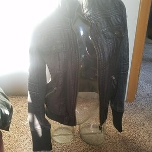 BKE Vegan Leather Jacket